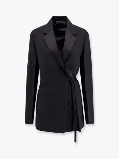 Totême Blazer With Knot Detail In Black