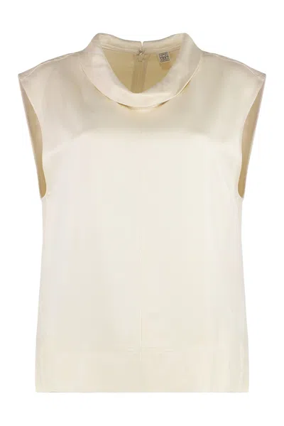 Totême Blouse Jersey Top In Neutral