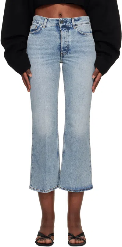 Totême Blue Kick Flare Jeans