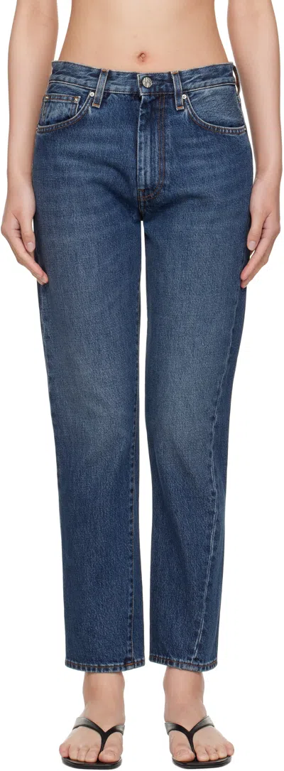 Totême Blue Twisted Seam Jeans