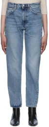 Totême Blue Twisted Seam Jeans In Blue