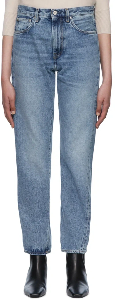 Totême Blue Twisted Seam Jeans