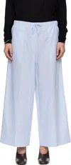 Totême Womens Sky Logo-embroidered Wide-leg Cotton And Linen Trousers In Animal Print