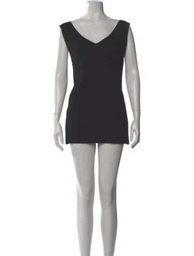 Pre-owned Totême Bolzano Mini Dress In Black