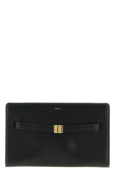 Totême Borsa A Tracolla 'belted Leather' In Black