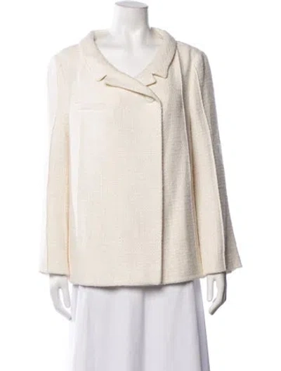 Pre-owned Totême Boucle Tweed Jacket Jacket In Neutrals