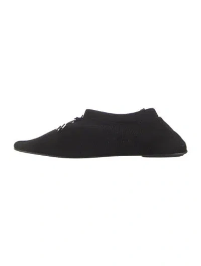 Pre-owned Totême Bow Accents Mules In Black