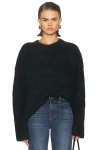 Totême Boxy Alpaca Knit Sweater In Black