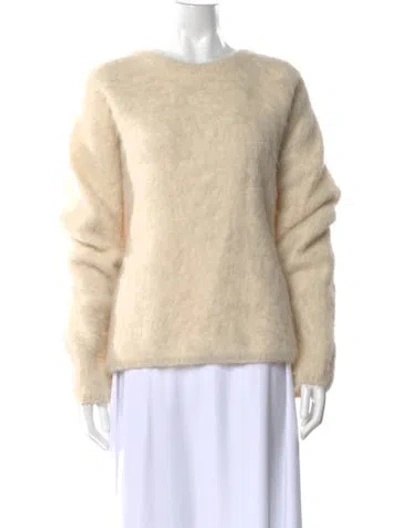 Pre-owned Totême Boxy Alpaca Sweater Alpaca Sweater In Neutral