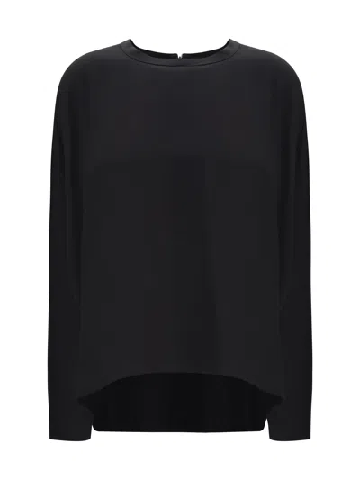 Totême Toteme Boxy Blouse In Black
