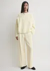 Totême Boxy Bouclé Knit Milk In White