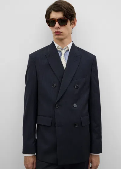 Totême Boxy Db Jacket Navy