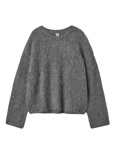 Totême Boxy Jersey In Gray