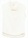 Totême Boxy Silhouette Sleeveless Top With Draped Cowl Neckline In Animal Print