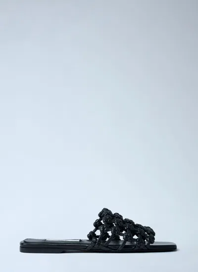Totême Braided Leather Slides