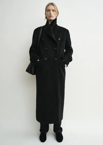 Totême Broad Coat Black