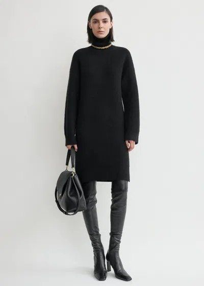 Totême Broad Turtleneck Dress Black