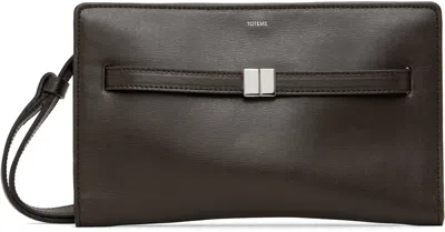 Totême Brown Belted Leather Crossbody Bag