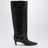 Totême Toteme | Brown Boots In Crocodile-print Leather In Multi