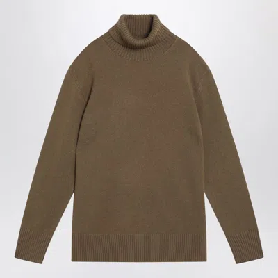 TOTÊME TOTEME BROWN CASHMERE TURTLENECK SWEATER