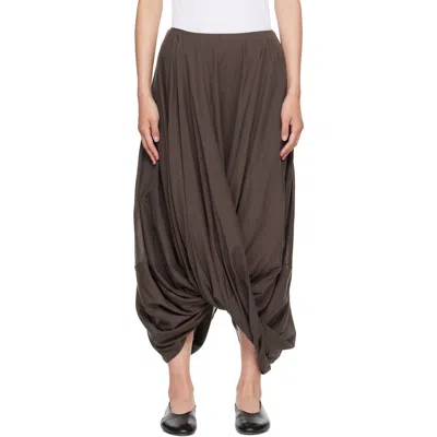 Totême Brown Cocoon Maxi Skirt