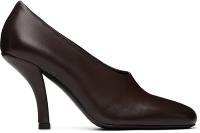 Totême Brown Contour Nappa Heels