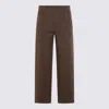 Totême Brown Cotton Jeans In Black