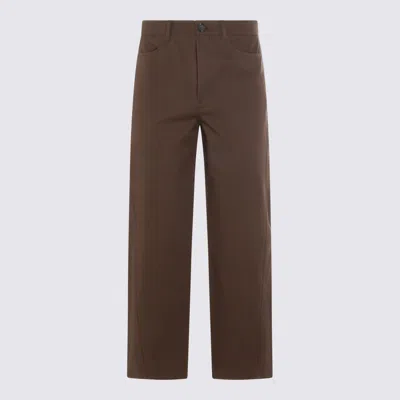Totême Brown Cotton Jeans In Black