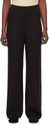 Totême Brown Drawstring Lounge Pants In 040 Espresso