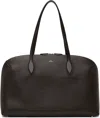 Totême Brown Grained-leather Day Tote