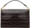 Totême Brown Mini T-flap Bag In Dark Brown 034