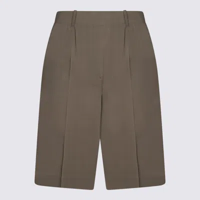 Totême Brown Shorts In Green
