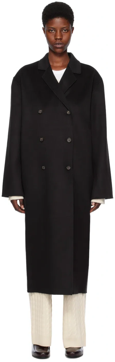 Totême Brown Signature Coat In 040 Espresso