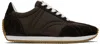 Totême Toteme Pre Nylon Low Top Sneakers In Espresso 040