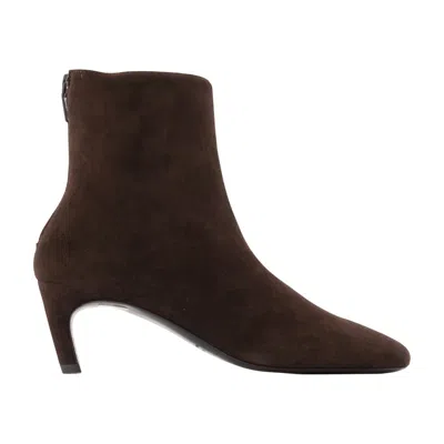 Totême Toteme Brown Suede Ankle Boots