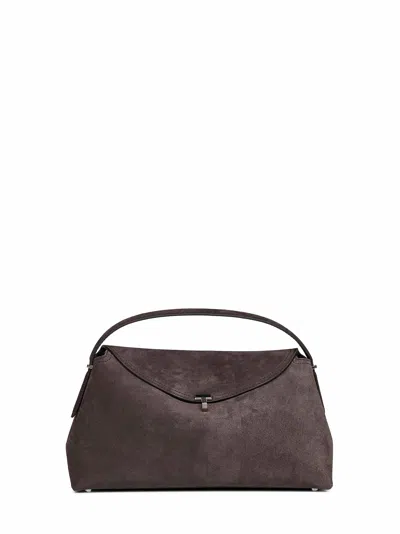 Totême Brown T-lock Top Handle Bag