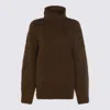Totême Brown Wool Knitwear In Brown