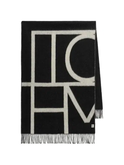 Totême Brushed Scarf In Black