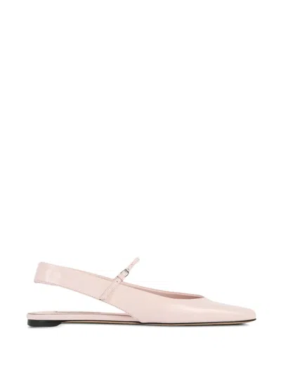 Totême Buckle Strap Ballet Flats In Pink