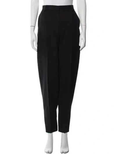 Pre-owned Totême Buckled Slouch Trousers Straight Leg Pants In Black