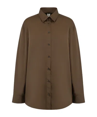 TOTÊME BUTTON-DOWN COTTON SHIRT