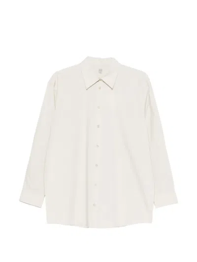 Totême Button Shirt In Neutral