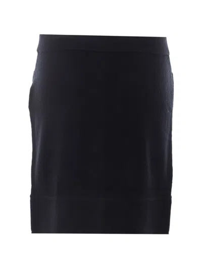 Totême Buttoned Cashmere Skirt Black