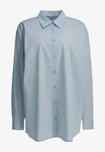 Totême Buttoned Classic Shirt In Blue