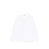 Totême Cotton Shirt Long Sleeves Curved Hem In White