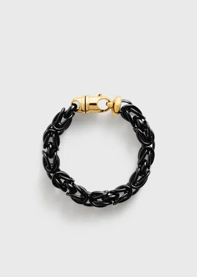 Totême Byzantine Bracelet Black/gold In Multi