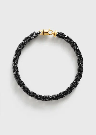 Totême Byzantine Collar Black/gold In Multi