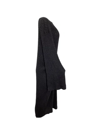 Pre-owned Totême Cable-knit Midi Dress In Gray