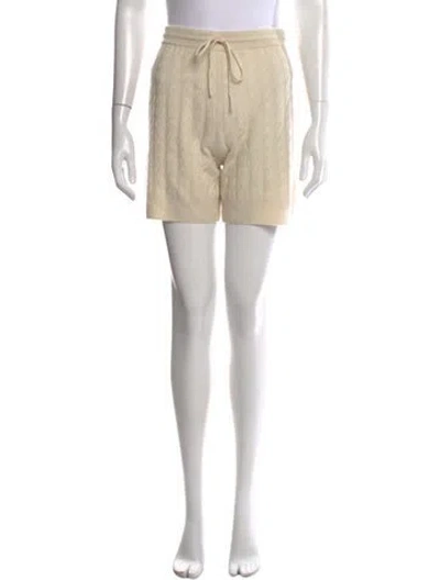 Pre-owned Totême Cable Knit Shorts Mini Shorts In Neutrals