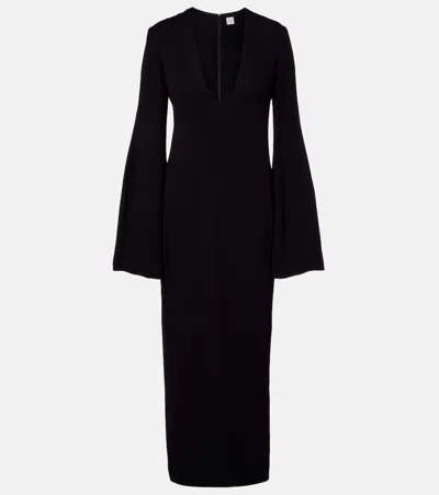 Totême Cady Maxi Dress In Black